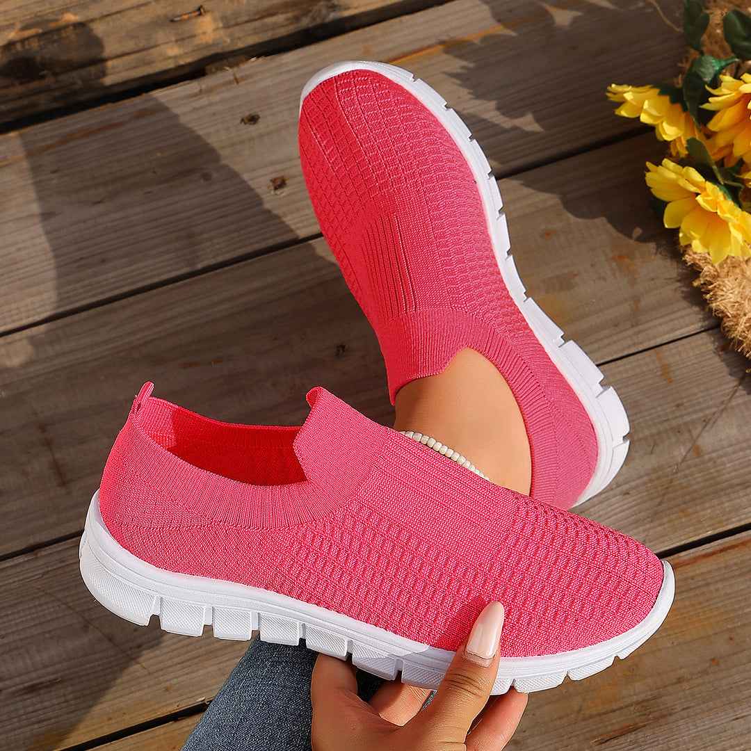 Damen Bequeme Slip-On Sneakers mit atmungsaktivem Obermaterial R&B