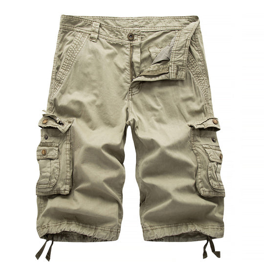 Herren Cargoshorts mit multifunktionalen Taschen und elastischem Bund R&B