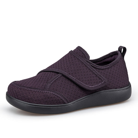 Herren nan orthopädischer Pantoffel mit verstellbarem Klettverschluss, atmungsaktivem Mesh und stoßdämpfender Schaumstoffsohle R&B