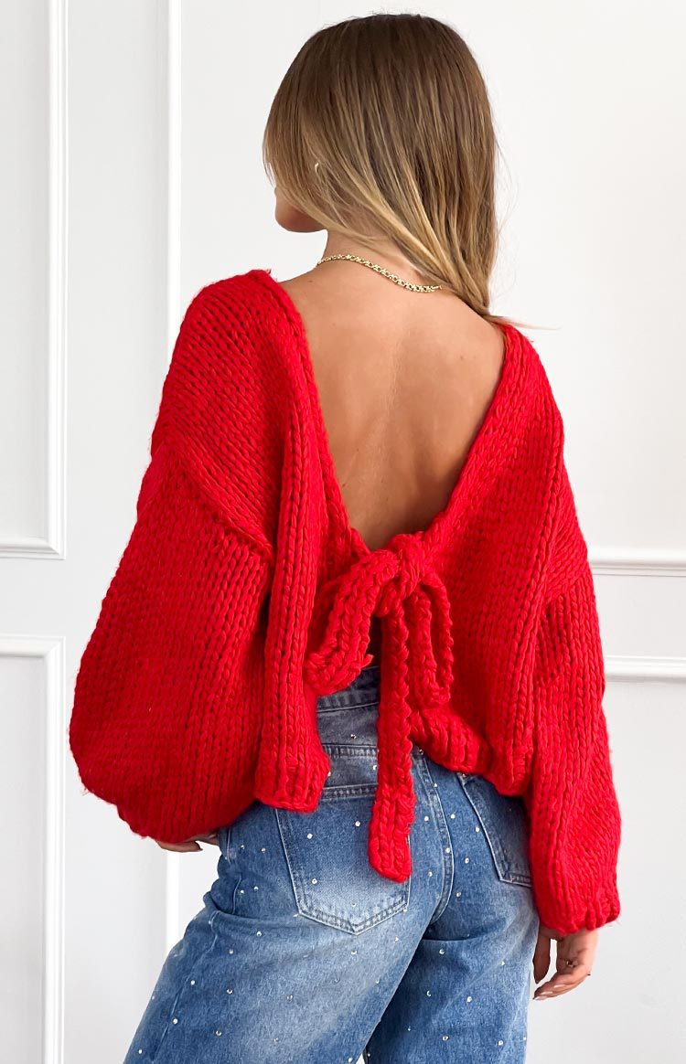 Damen lässige Strickjacke mit Bindeverschluss und weiten Ärmeln R&B