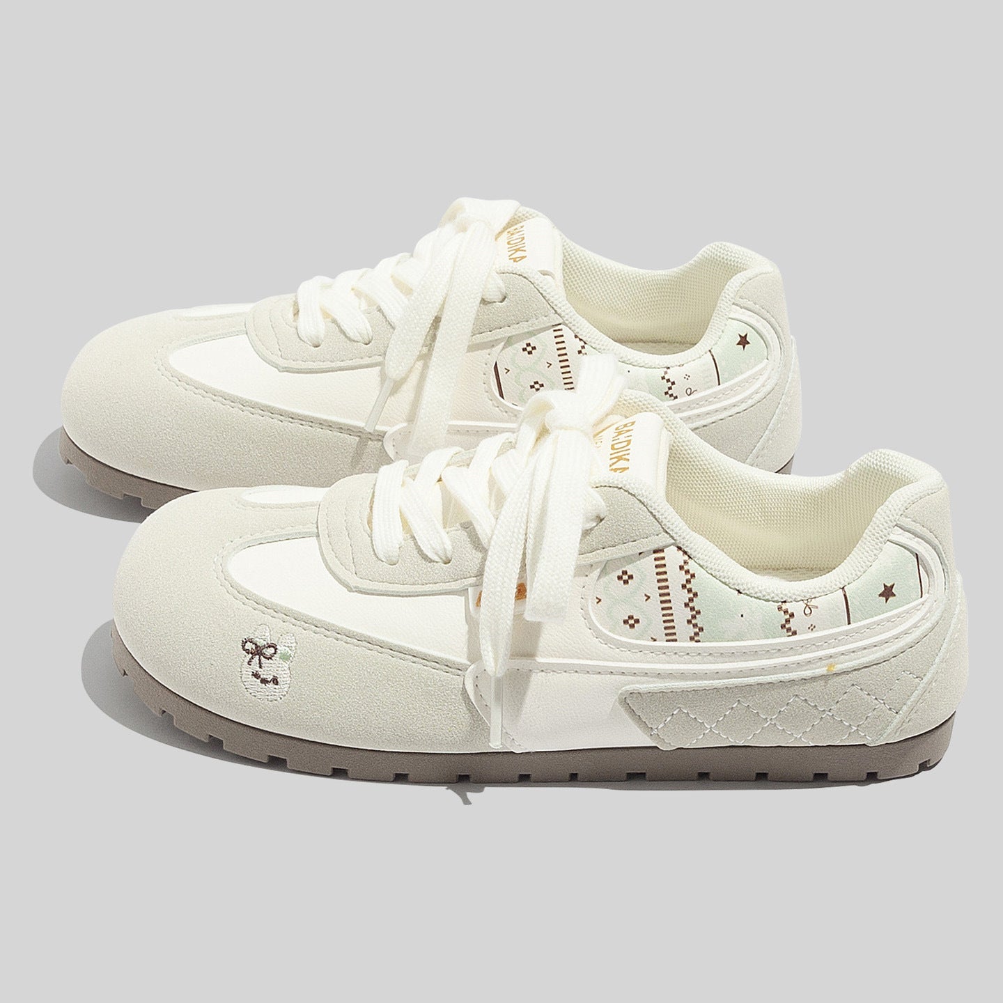 Damen Sneakers mit innovativen Tierapplikationen und bequemer Dämpfung