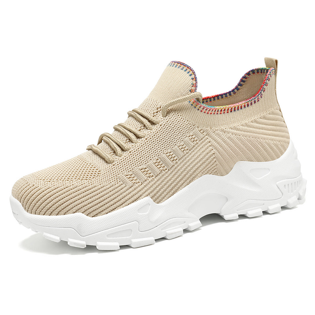 Damen Sportliche Sneaker mit elastischem Strickoberteil und dämpfender Sohle R&B