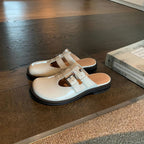 Damen Komfortable Slides mit doppeltem Schnallenverschluss und atemberaubendem Design