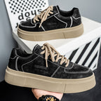 Damen luxuriöse Sneakers mit coolen Plateausohlen und robustem Obermaterial R&B
