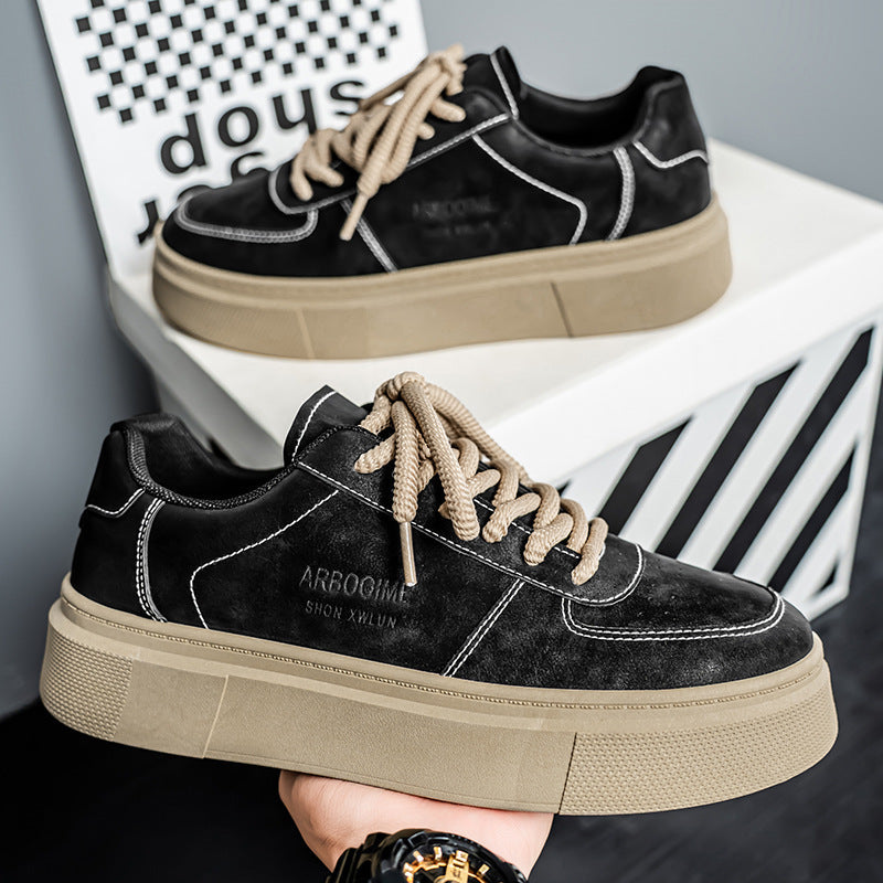 Damen luxuriöse Sneakers mit coolen Plateausohlen und robustem Obermaterial R&B