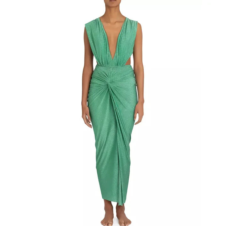 Damen eleganter Cut-Out Einteiler Badeanzug R&B