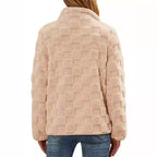 Damen kuschelige Fleecejacke R&B