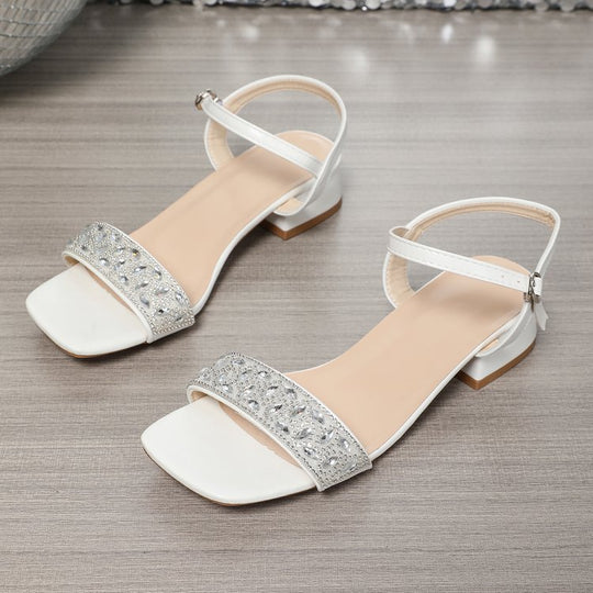 Damen Elegante Sandalen mit geschmücktem Riemen R&B