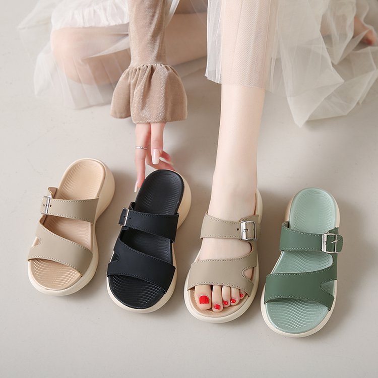 Damen Riemensandalen mit verstellbarem Schnallenverschluss R&B