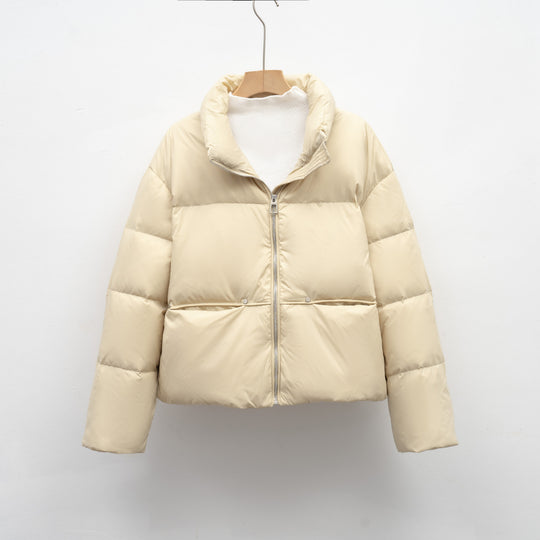 Damen hochwertige Steppjacke mit kurzem Schnitt R&B