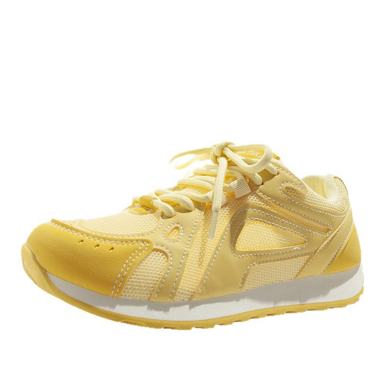 Damen Sportliche Sneakers mit atmungsaktiver Oberflächenstruktur und rutschfester Gummisohle R&B