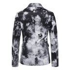 Herren eleganter Blazer im modernen Wolkenmuster