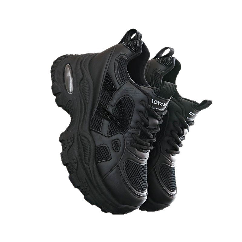 Damen Sportliche Chunky Sneakers mit atmungsaktiver Mesh-Oberfläche und robustem Design R&B