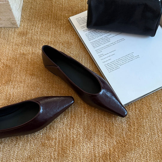 Damen Trendige Metallice Ballerinas R&B