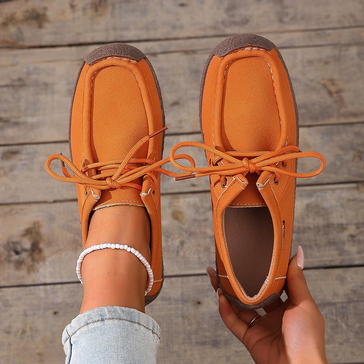 Damen Freizeit Sneaker mit elastischen Schnürsenkeln und rutschfester Sohle R&B