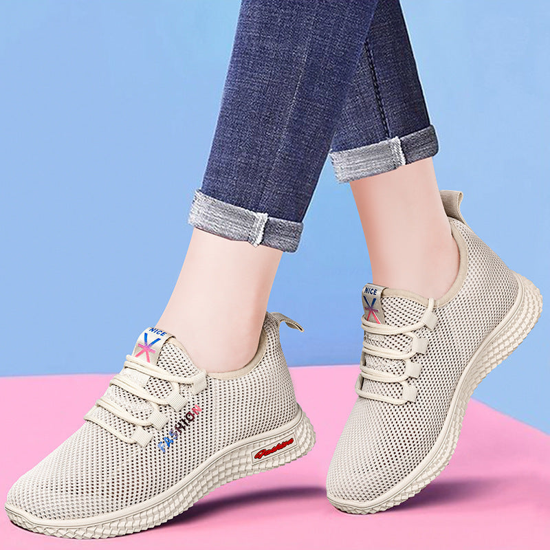 Damen Atmungsaktive Freizeitsneaker mit flexibler Sohle und modischem Mesh-Obermaterial R&B