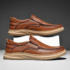Herren Elegante und komfortable Leder Slipper R&B
