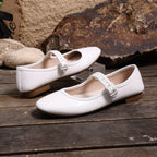 Damen Ballerinas mit praktischem Schnallenverschluss und bequemer Sohle R&B
