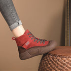 Damen Sportliche High-Top Sneakers mit strapazierfähigem Wildleder und stabiler Sohle