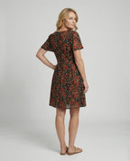 Damen Freizeitkleid Mini mit V-Ausschnitt