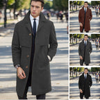 Herren urbaner Wollmantel mit asymmetrischem Schnitt