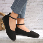 Damen elegante Schnürschuhe mit modischem Riemendesign R&B