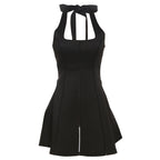 Damen Skaterkleid mit Rückenschnürung und figurumspielendem Schnitt R&B