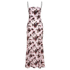 Damen Elegantes Maxikleid mit floralem Print und Spaghettiträgern R&B