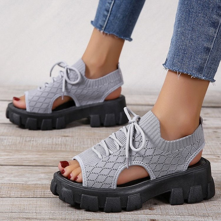 Damen Sportliche Sandalen mit atmungsaktivem Obermaterial und rutschfester Sohle R&B