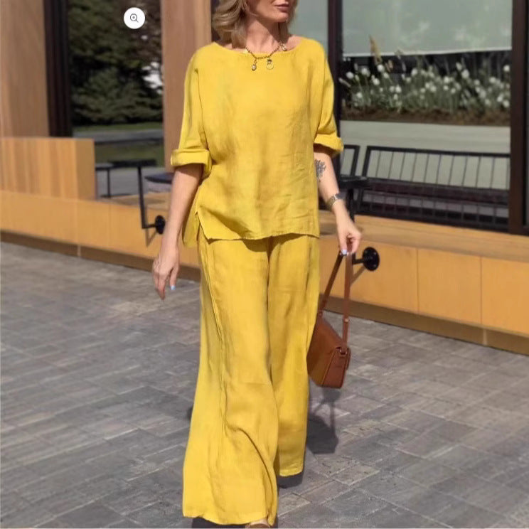Damen Lässiges Zweiteiliges Outfit mit weitem Schnitt und lässigem Design R&B