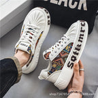 Damen modische Sneakers mit innovativem Mustermix R&B