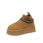 Damen modische Ankle Boots mit elastischem Kragen und rutschfester Sohle R&B