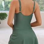 Damen Freizeit-Badeanzug mit elegantem Wickelrock R&B
