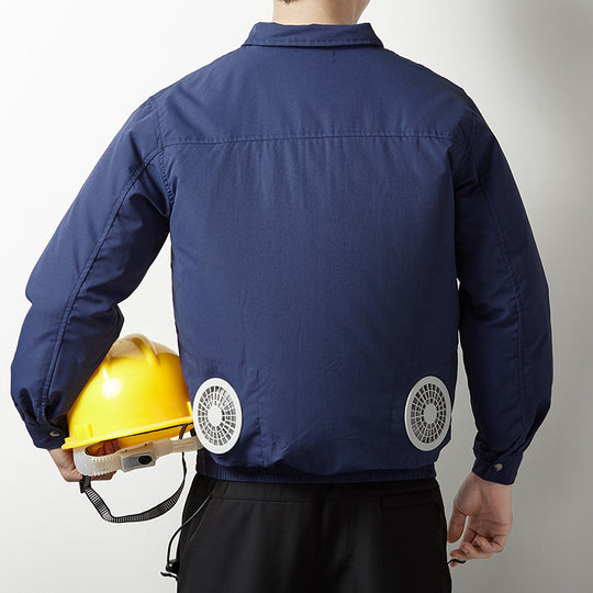 Unisex tragbares Lüfter-Doppelset mit Y-Kabel und Steckverbinder für Kühlwesten R&B
