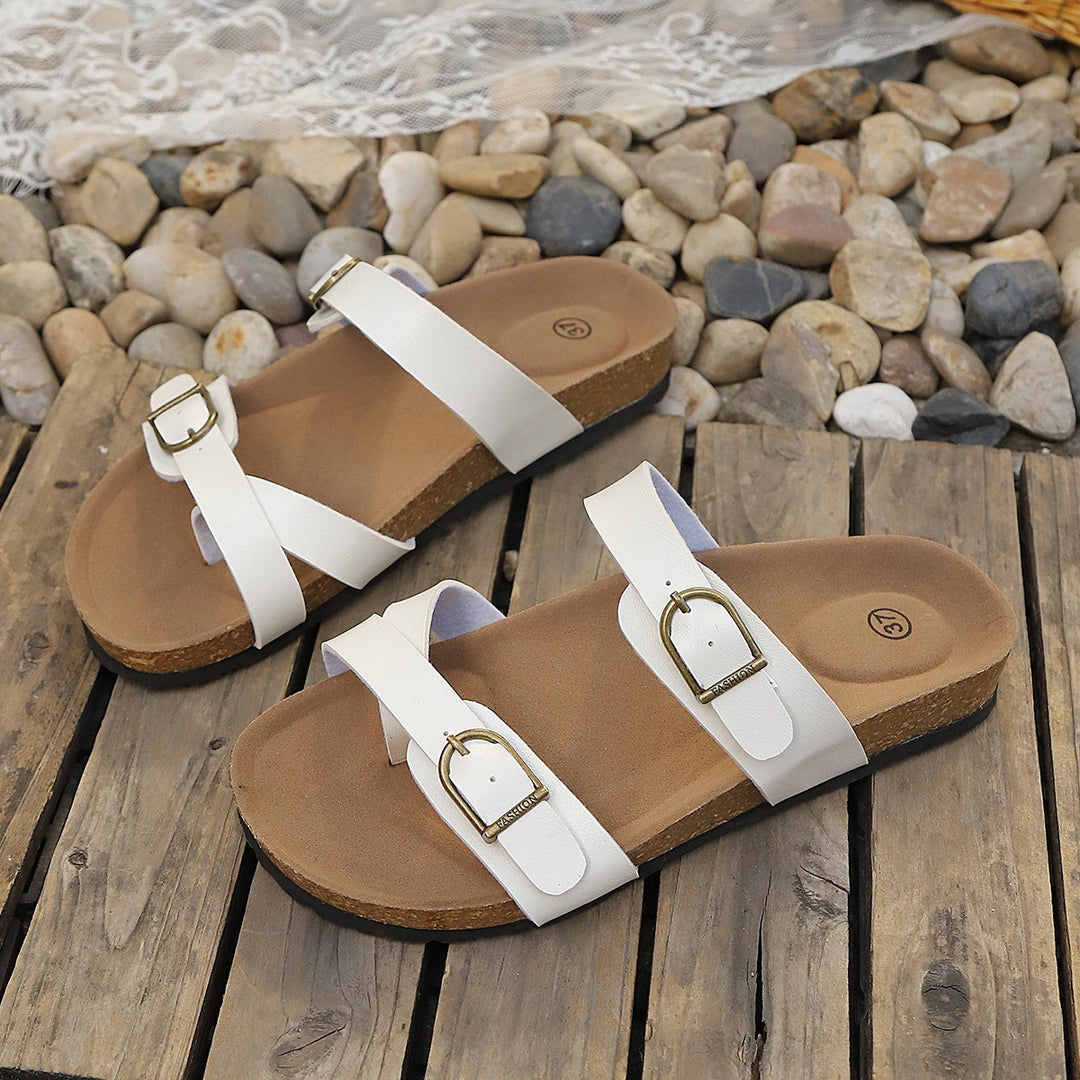 Damen Freizeit-Sandalen mit verstellbaren Schnallen R&B