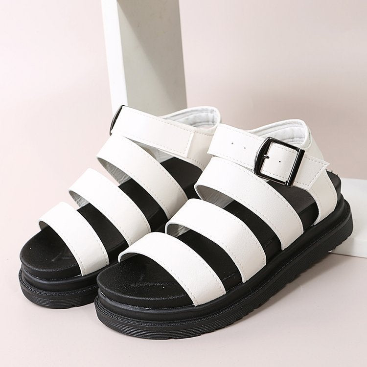 Damen Riemensandalen mit ergonomischem Fußbett und verstellbarem Schnallenverschluss R&B