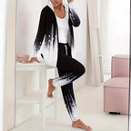 Damen Sportanzug mit kreativen Farbverlauf und bequemer Passform R&B
