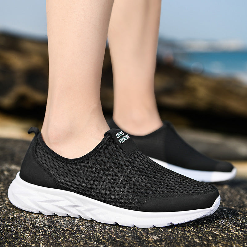 Damen Atmungsaktive Slip-On Sneakers mit elastischer Sohle R&B