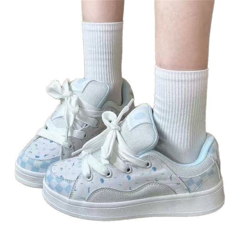 Damen trendige Sneakers mit atmungsaktiver Netz-Oberfläche und bequemem Fußbett R&B