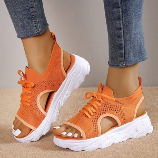 R&B Atmungsaktive Plateausandalen