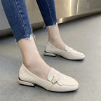 Damen elegante Loafers mit modischem Zierschmuck R&B