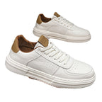 Damen Leder Sneakers mit modischem Design und atmungsaktiver Sohle R&B