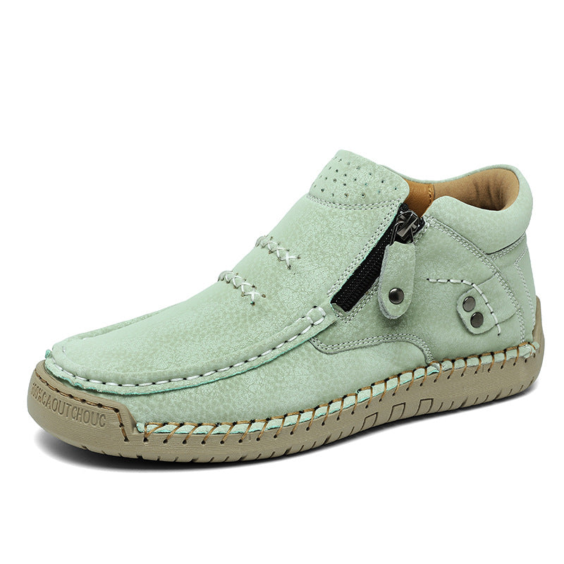 Herren Bequeme und modische Stiefeletten mit Reißverschluss R&B