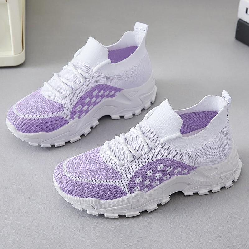 Damen Leichte und atmungsaktive Sneakers mit strukturiertem Obermaterial