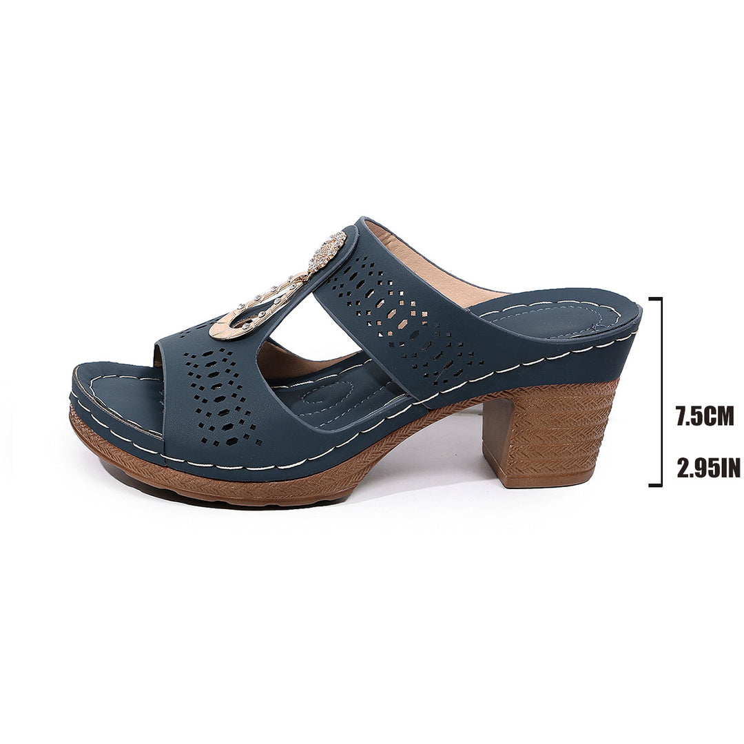 Damen Komfortable Sandaletten mit elegantem Absatz R&B