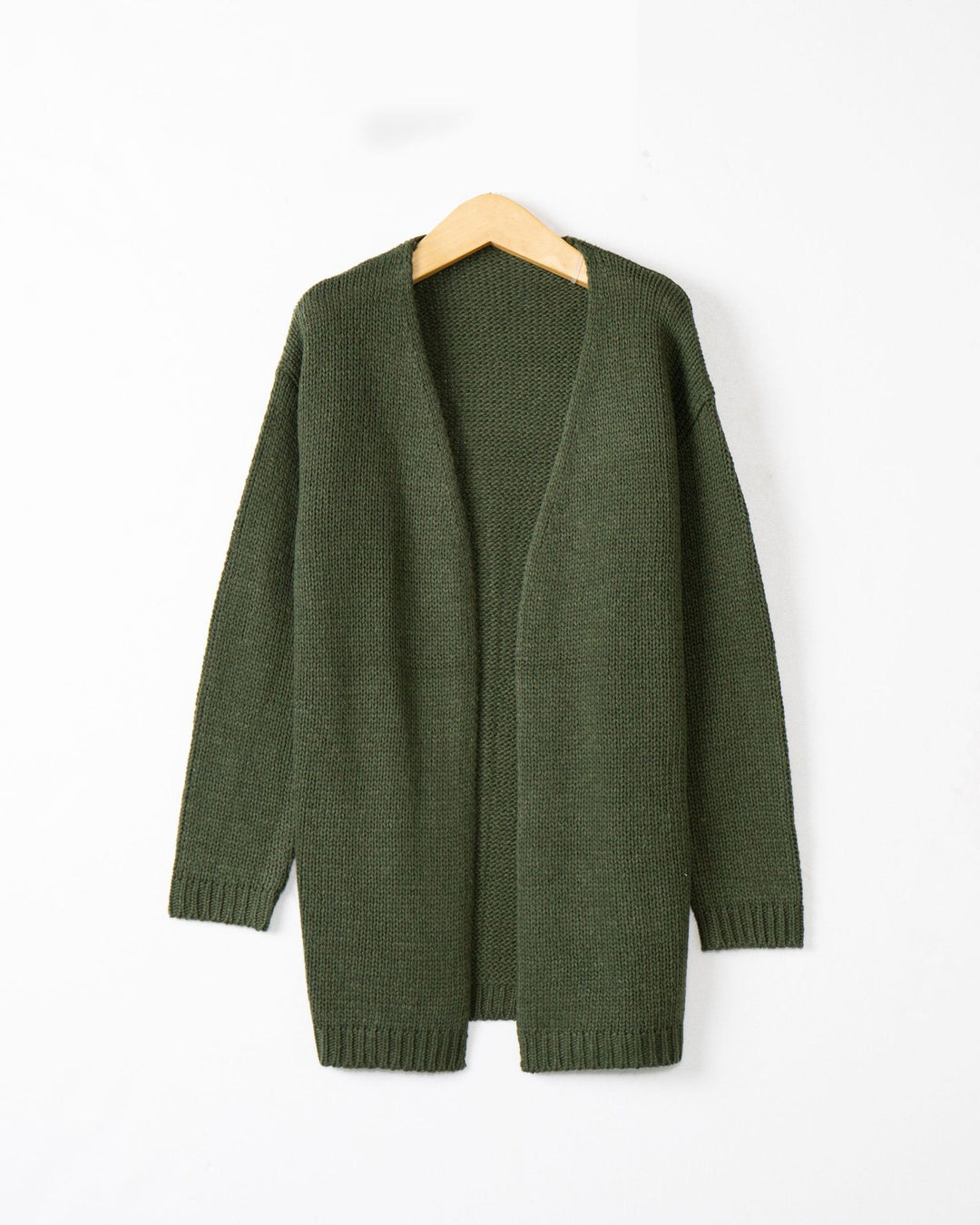Damen Offene Strickjacke mit lässigem Schnitt und Taschen R&B