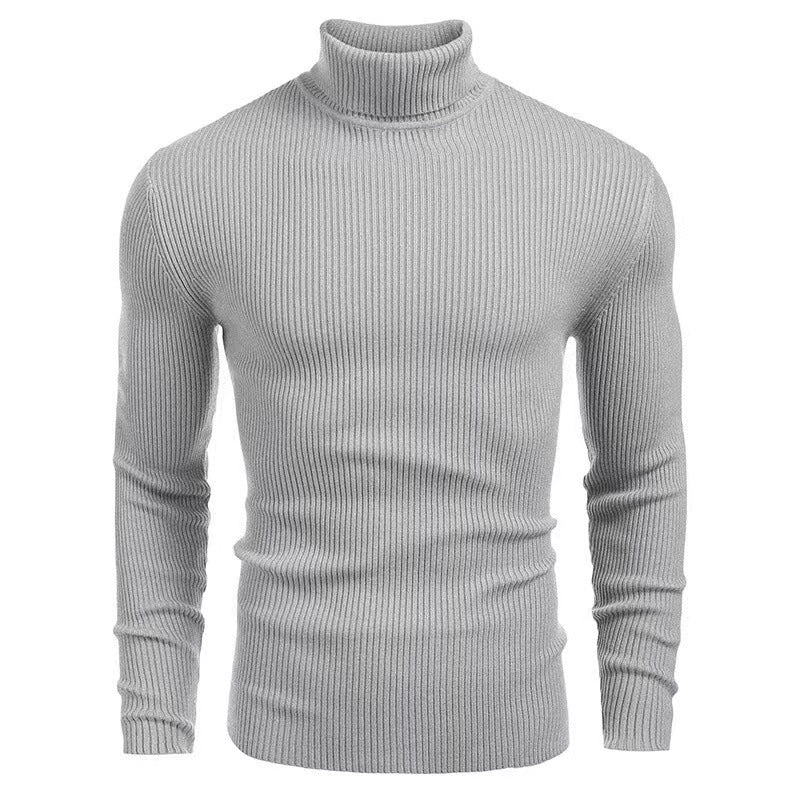 Herren Rollkragenpullover aus hochwertigem Strickmaterial mit Rippstruktur R&B