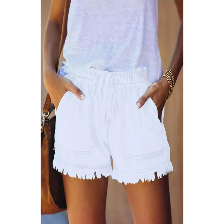R&B | Denim-Shorts mit hoher Taille