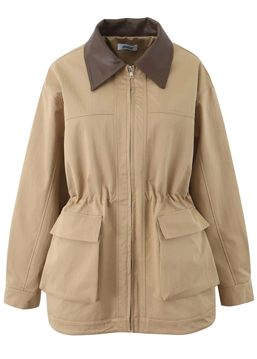 R&B | Utility-Jacke mit Kontrastkragen