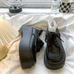 Damen Hohe Plateau-Sneaker mit elegantem Strickaufsatz